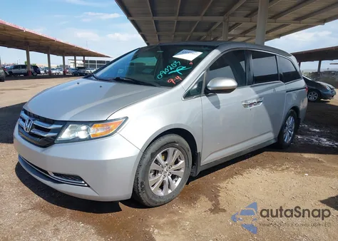2014 Honda Odyssey Ex-L from USA, damaged, VIN 5FNRL5H69EB080203